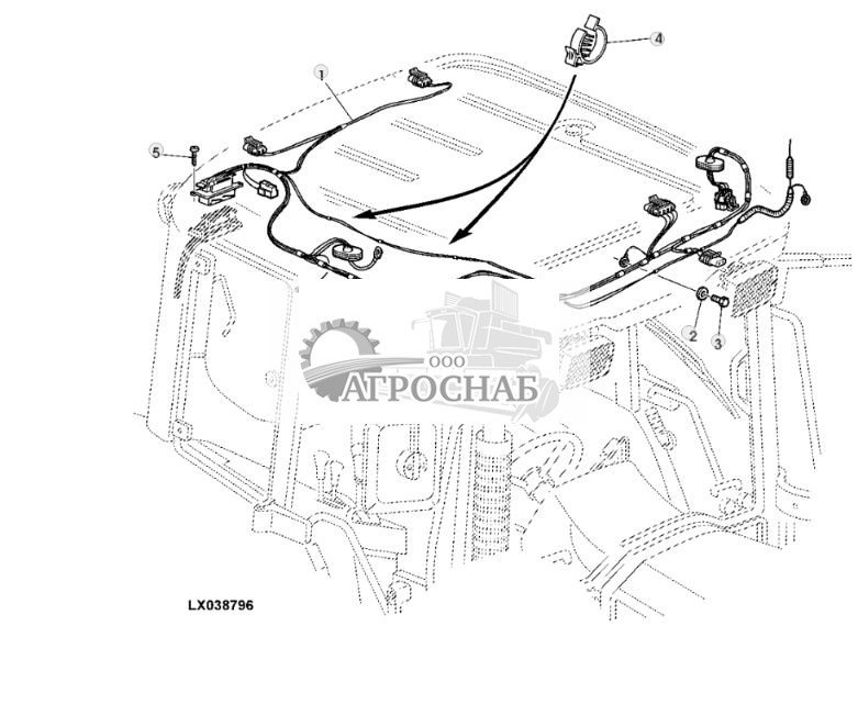 ЖГУТ ПРОВОДОВ, КРЫША КАБИНЫ - ST209021 50.jpg